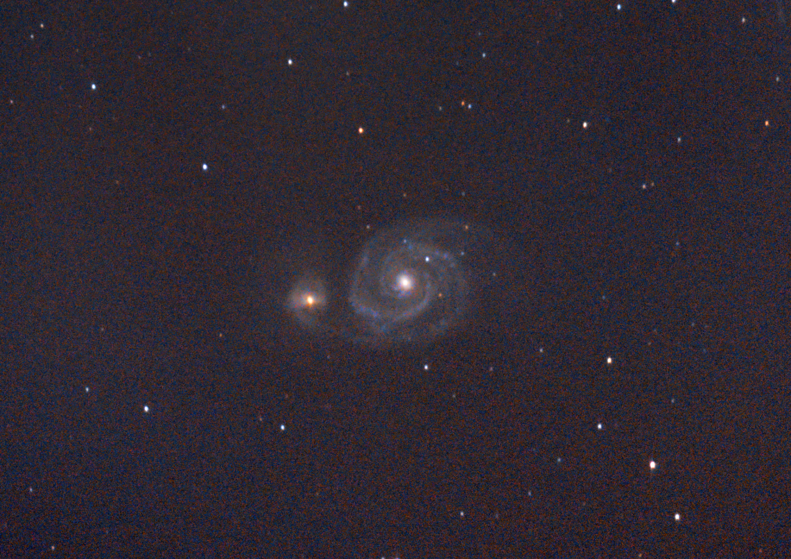 Messier 51 - 1h exposition time