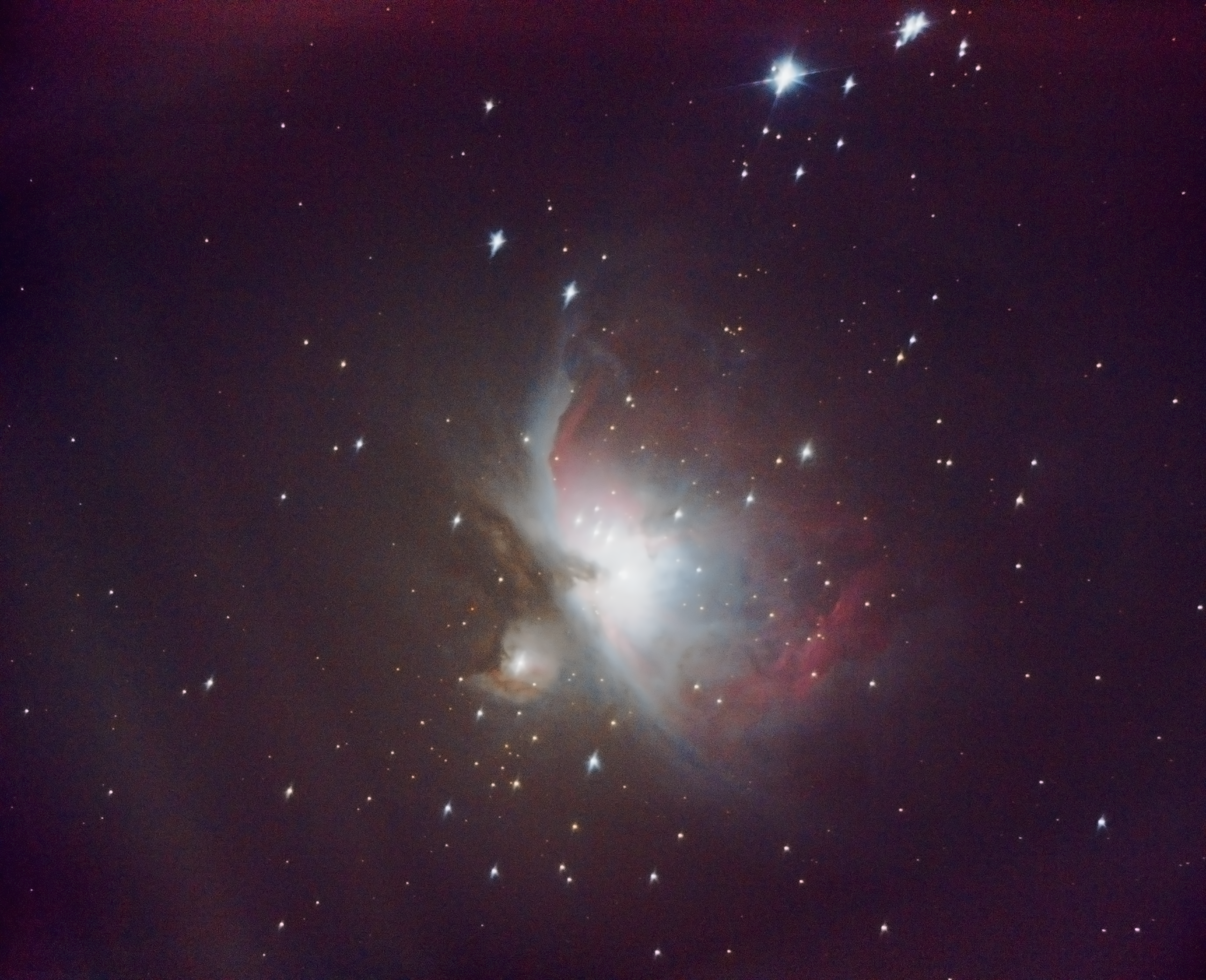 Orion nebulae with the mirror upgrade